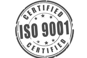 ISO 9001 certified stamp